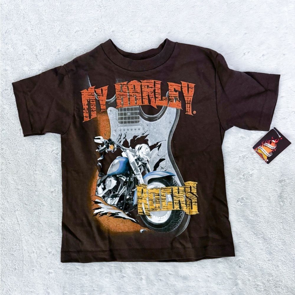 NWT- HARLEY DAVIDSON My Harley Rocks Kids Motorcycle Tee Shirt